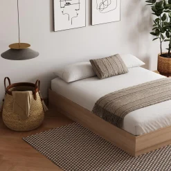 Grand lit plateforme (60