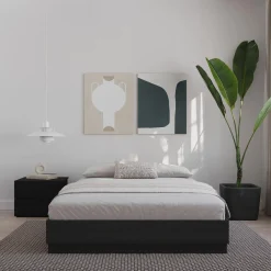 Grand lit plateforme (60