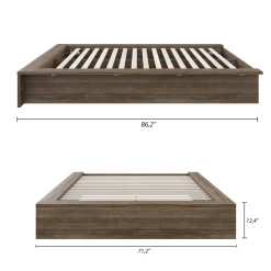Grand lit plateforme (60