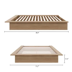Grand lit plateforme (60