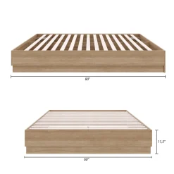 Grand lit plateforme (60