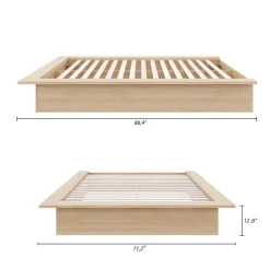 Grand lit plateforme (60