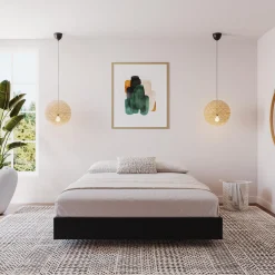 Grand lit plateforme (60