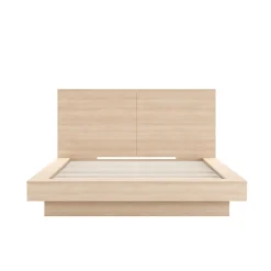 Grand lit plateforme avec tête de lit (60