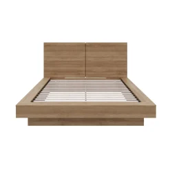 Grand lit plateforme avec tête de lit (60