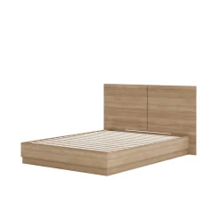 Grand lit plateforme avec tête de lit (60") - Nexera