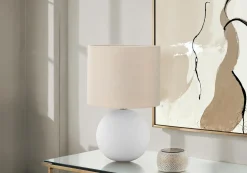 Lampe de table 16"H en céramique