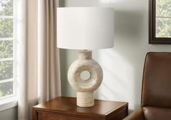 Lampe de table 28"H en résine