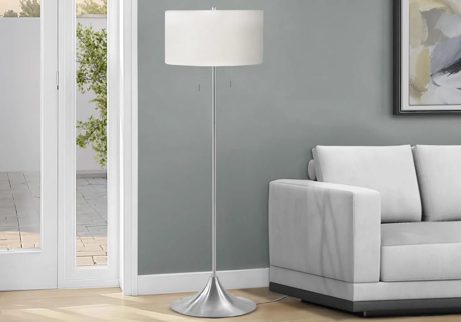 Lampe sur pied 61" en métal