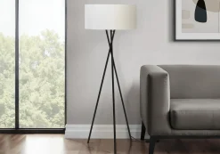 Lampe sur pied 62"H en métal