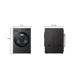 LG ENS Buanderie 4 morceaux, Inox noir