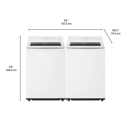 LG Ensemble laveuse sécheuse, Blanc, Chargement par le haut