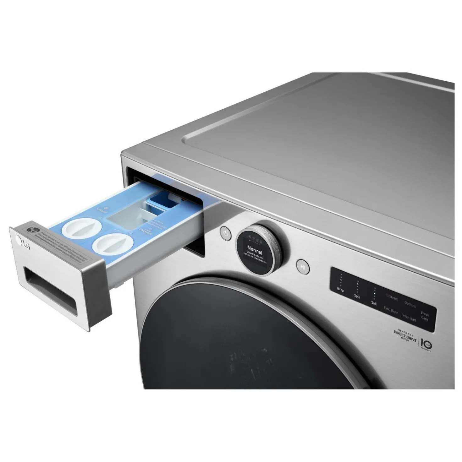 LG Ensemble laveuse sécheuse, Acier graphite, Chargement frontal