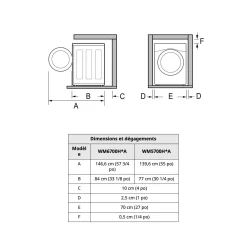LG Laveuse Chargement frontal Acier graphite 27