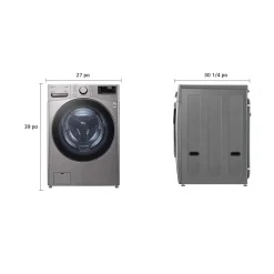 LG Laveuse Chargement frontal Acier graphite 27