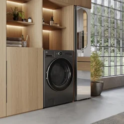 LG Laveuse et sécheuse tout-en-un, Inox Noir, 27