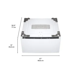 LG Laveuse-piedestal Chargement par le haut Blanc 29