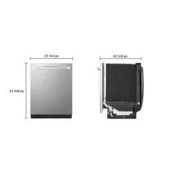LG Lave-vaisselle Encastré Acier inoxydable 24