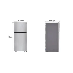 LG Réfrigérateur 20 pi3 30 po Acier inoxydable Congélateur en haut - LTCS20020S