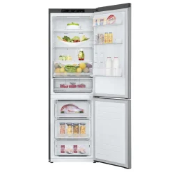 LG Réfrigérateur 12 pi3 24 po Argent platine Congélateur en bas - LBNC12231V
