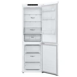 LG Réfrigérateur 12 pi3 24 po Blanc Congélateur en bas - LBNC12231W