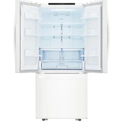 LG Réfrigérateur 21,8 pi3 30 po Blanc Congélateur en bas, Portes françaises - LRFNS2200W