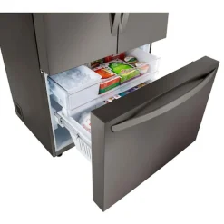 LG Réfrigérateur 27 pi3 36 po Inox Noir Portes françaises - LRFLC2706D
