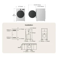 LG SécheuseInox Noir 27