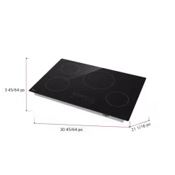 LG STUDIO Table de cuisson Induction Noir 30