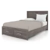 Lit double 54" - gris