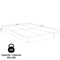 Lit double plateforme (54'')