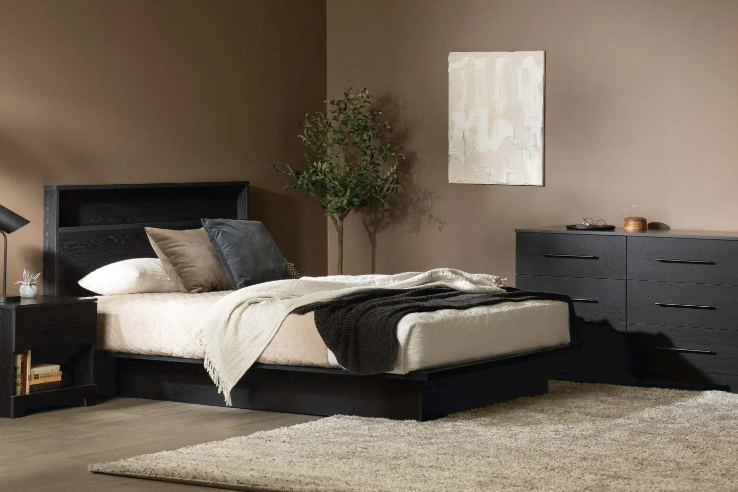 Lit double/queen avec tête de lit (54"/60") - South Shore