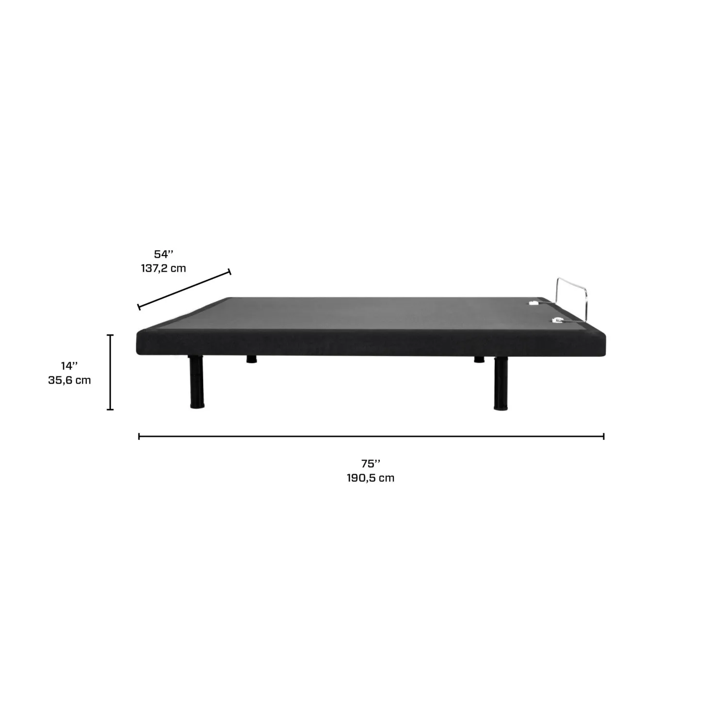 Lit électrique double (54")