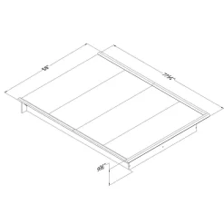 Lit plateforme double (54