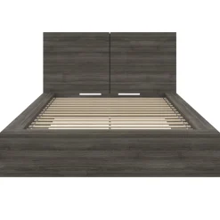 Lit plateforme double avec tête de lit (54") - Nexera