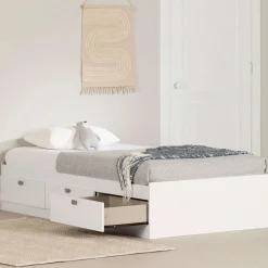 Lit simple avec rangement 3 tiroirs (39") - South Shore