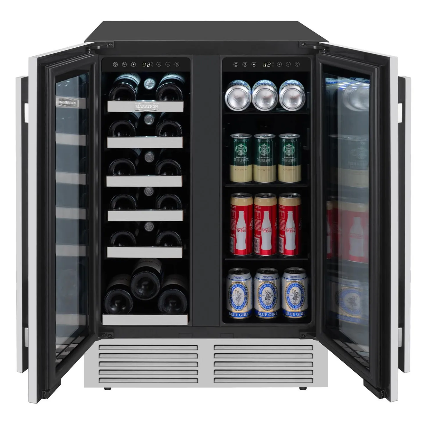 MARATHON Cellier et centre de breuvage 24'' Inox 24" - MBWC56-FDSS