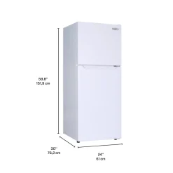 MARATHON Réfrigérateur 12 pi3 24 po Blanc Congélateur en haut - MFF123W