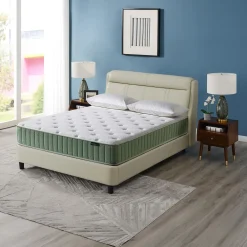 Matelas double roulé à ressorts ensachés ferme - 54