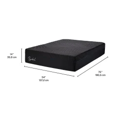 Matelas double roulé en mousse mémoire semi-ferme - 54