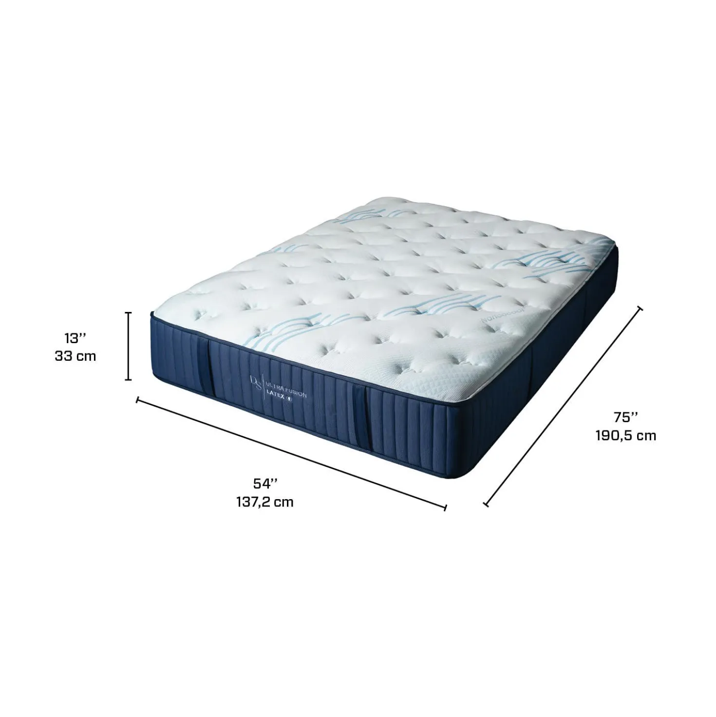 Matelas double roulé semi-ferme en mousse mémoire - 54"