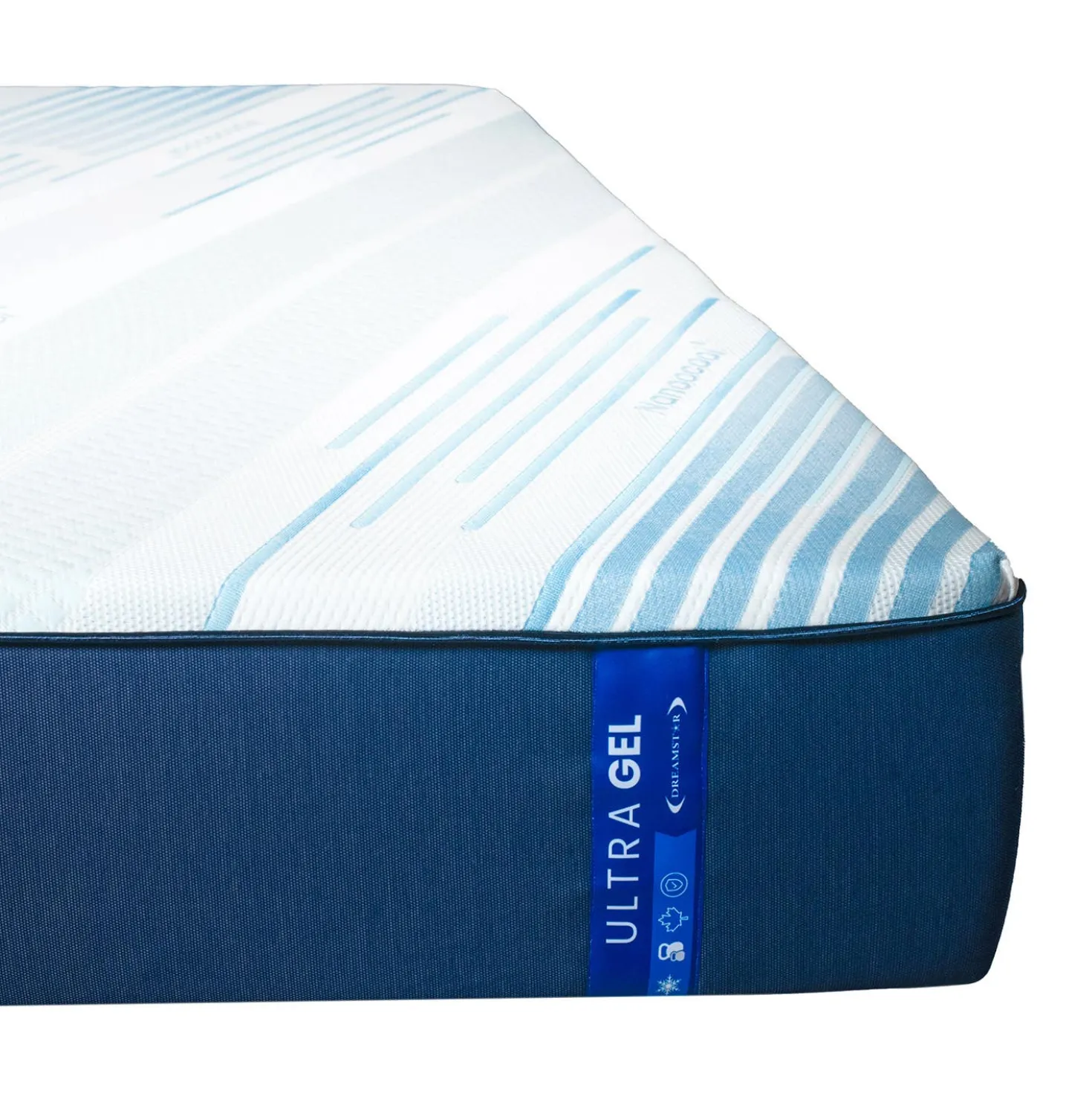 Matelas double roulé semi-ferme en mousse mémoire - 54"