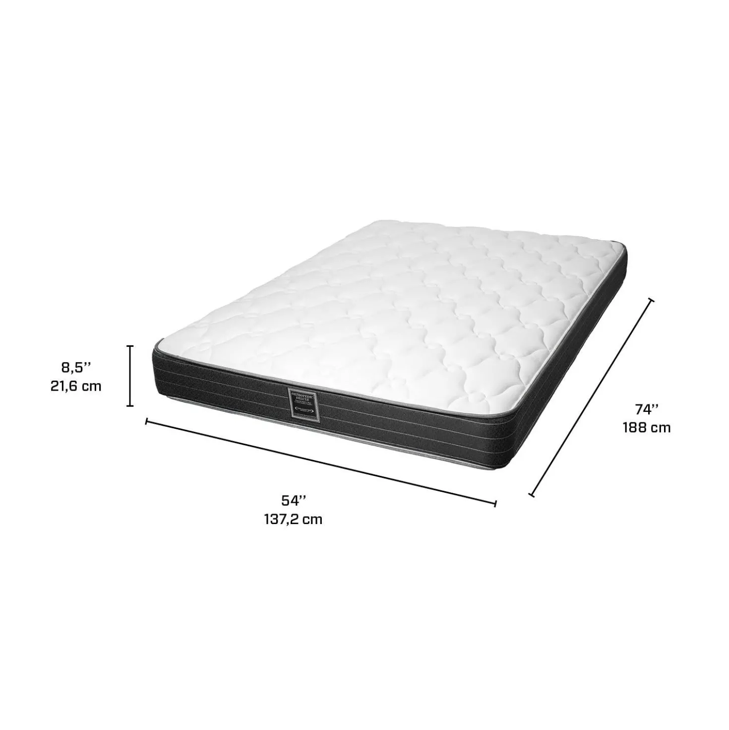 Matelas double semi-ferme à ressorts - 54"