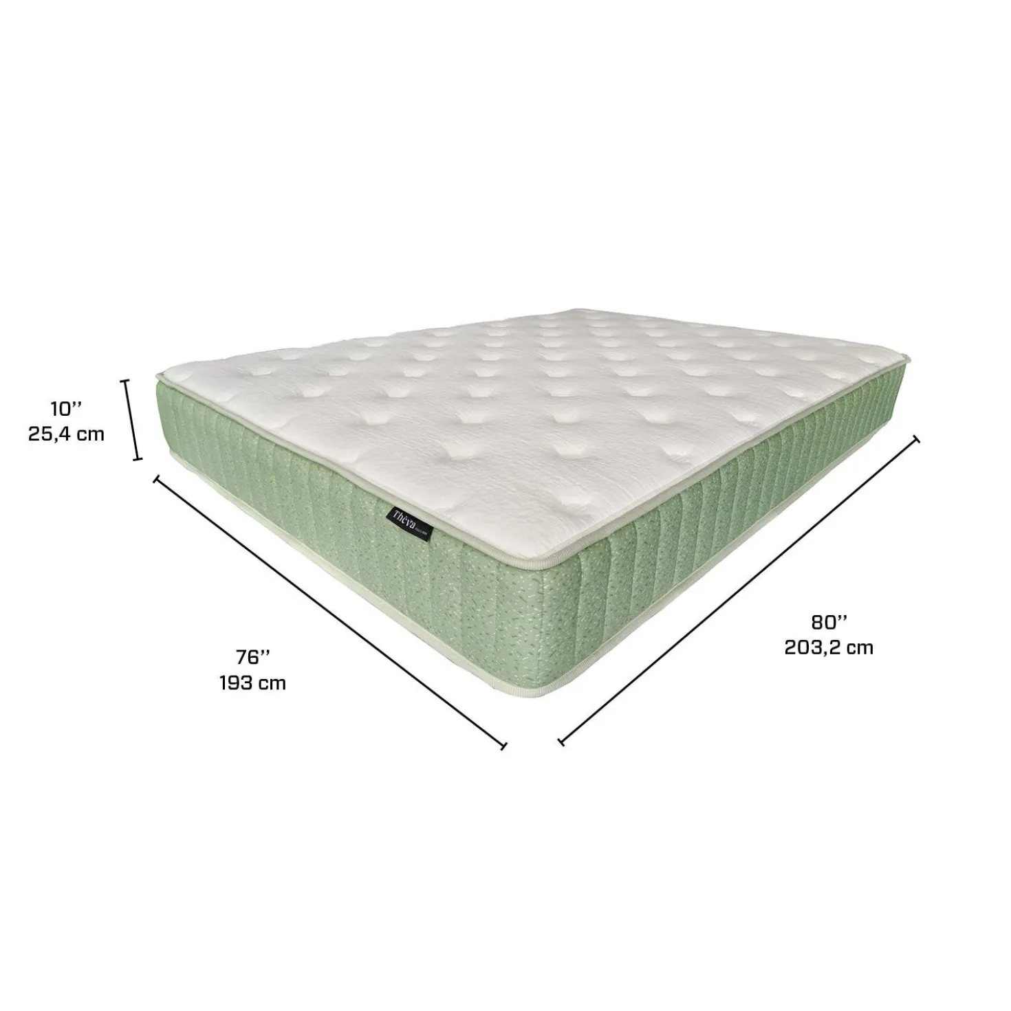Matelas king roulé à ressorts ensachés ferme - 80"