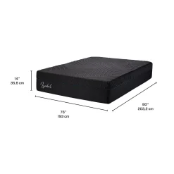Matelas king roulé en mousse mémoire semi-ferme - 78