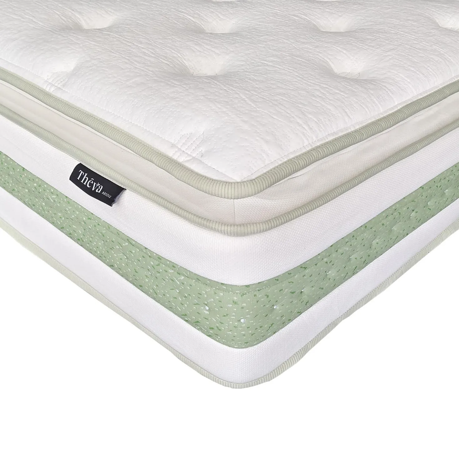 Matelas king roulé hybride semi-ferme - 80"
