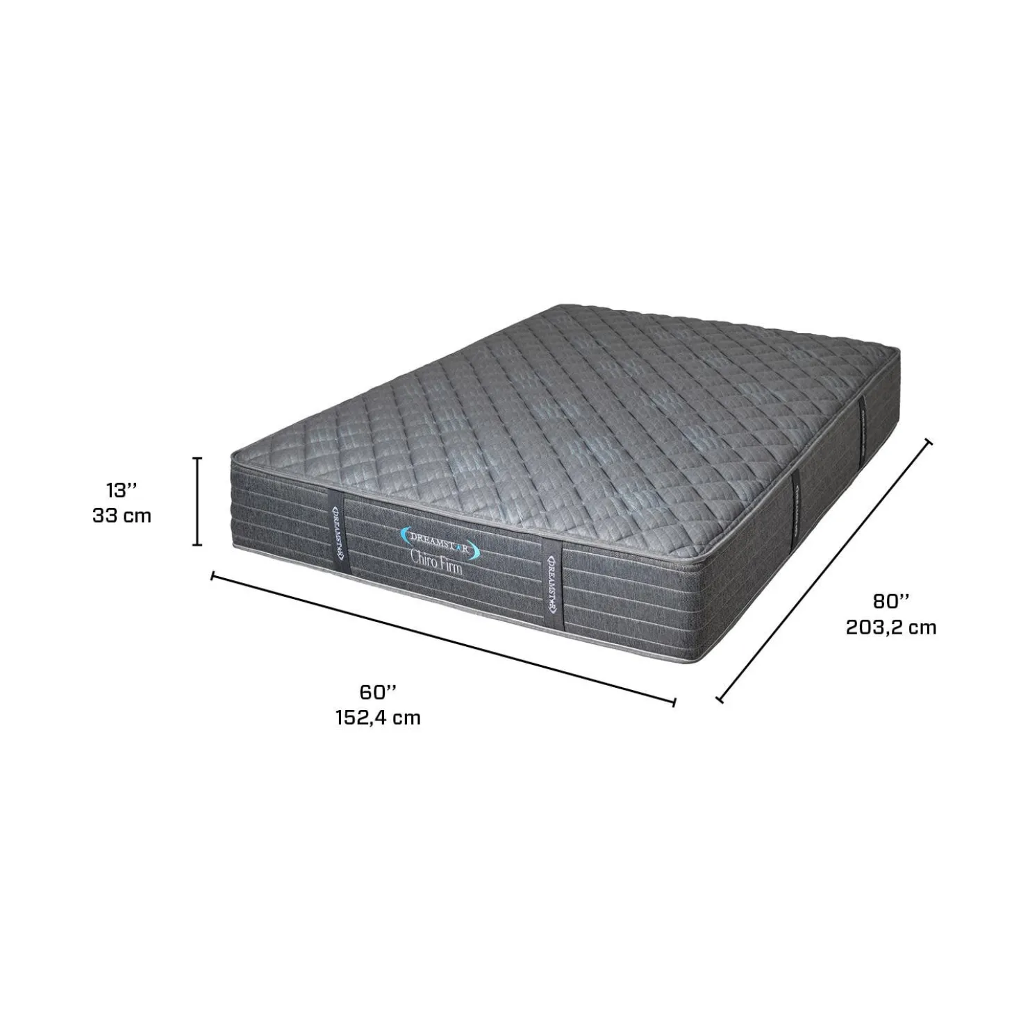 Matelas queen ferme à ressorts ensachés- 60"