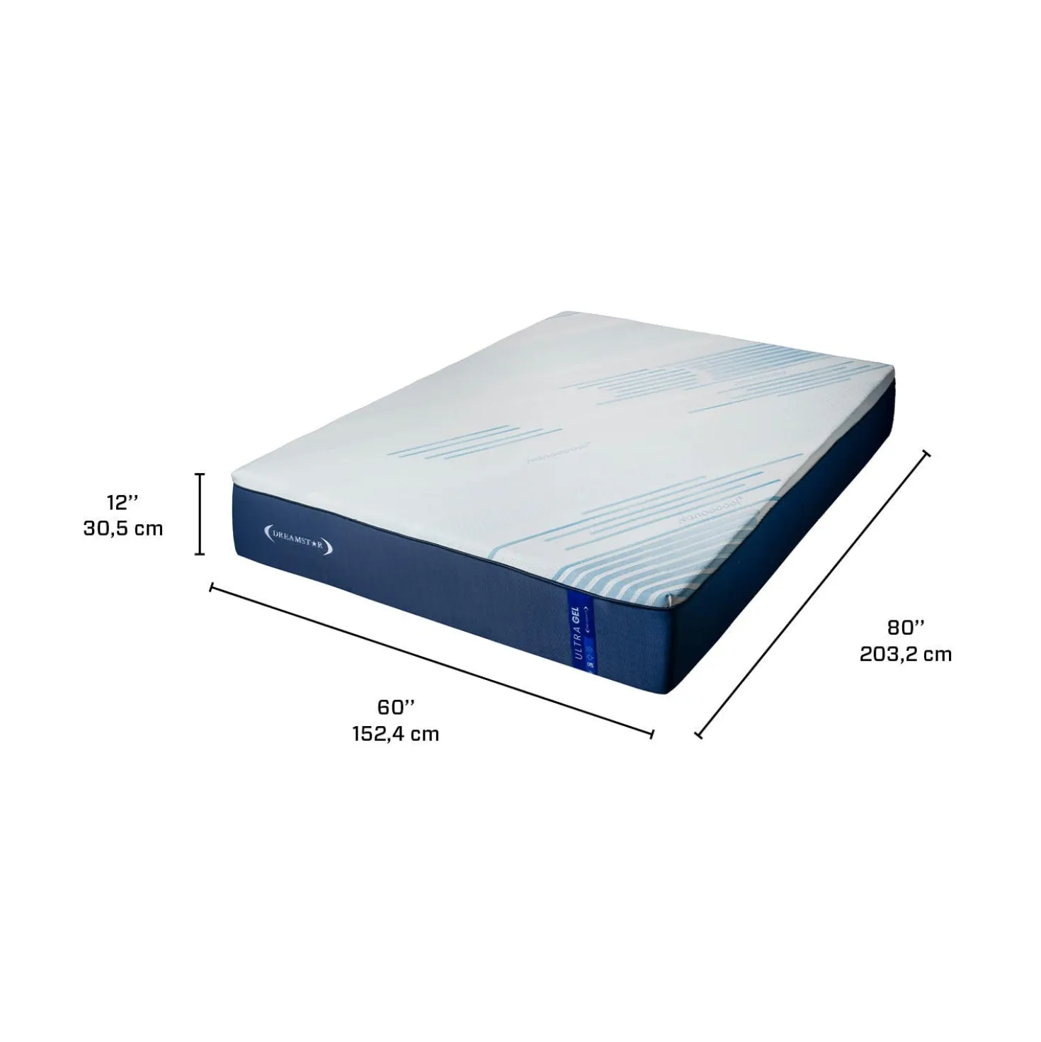 Matelas queen roulé semi-fermeen mousse mémoire - 60"