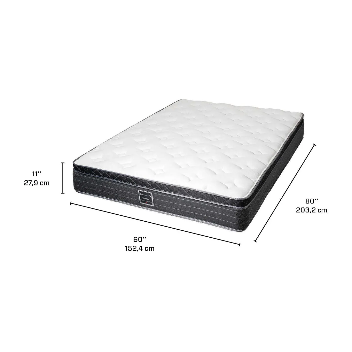 Matelas queen semi-ferme à ressorts- 60"