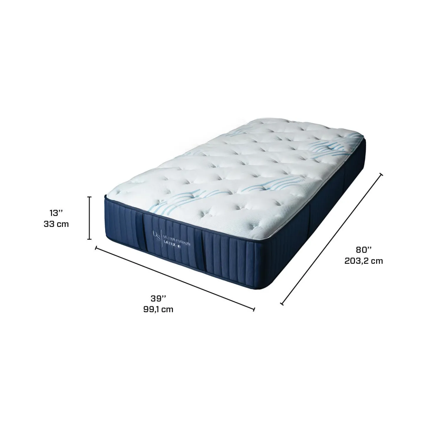 Matelas simple XLroulé semi-ferme en mousse mémoire - 39" x 80"